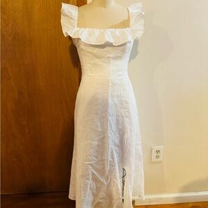 NWT REFORMTION AMETHYST LINEN Dress woman